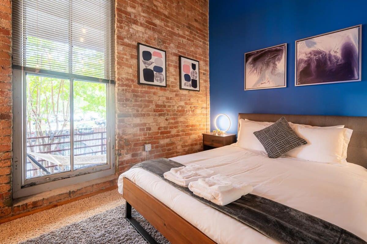 ダーラム100 Year Old Historic Brick 2Br Loft Large Patio1アパートメント エクステリア 写真